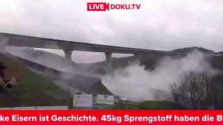 Livestream Sprengung der A45Talbrücke Eisern bei Siegen [upl. by Alli]