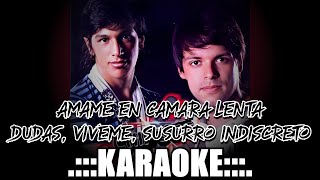 Chipote Amame en camara lenta Dudas Viveme Susurro indiscreto  KARAOKE PREM ♪ [upl. by Arndt]