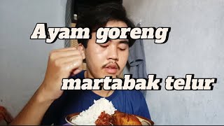 ASMR  AYAM GORENG MARTABAK TELUR SD 🤤😋 [upl. by Cullen]