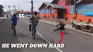 He fell on his back trying to show off  Castries City Ride  bklf shorneil [upl. by Prissy]