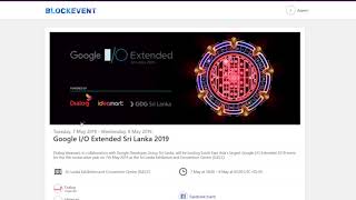 Google IO Extended Sri Lanka Registration Process  Blockeventtk [upl. by Aihsatsan649]