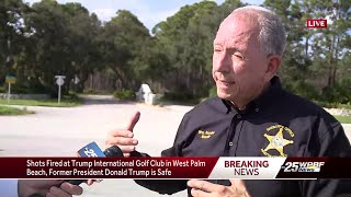 Martin County Sheriff addresses gunfire incident at Trump golf course arrest [upl. by Yriek498]