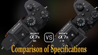 Sony A7R IIIA vs Sony A7R IV A Comparison of Specifications [upl. by Adanama]