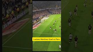 Lautaro Martinez Goal against Peru Messi magnificent assist [upl. by Chen53]