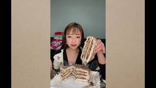 MUKBANG  ASMR  ASMR Eating Ms Qiao NoTalking Eatingsounds asmrsounds 108 [upl. by Jonme]