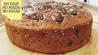 EGGLESS WHEAT CAKEATTA CAKE  recipeNO SUGARNO EGGNO MAIDAhow to make wheat cakegodhumai cake [upl. by Ihculo]