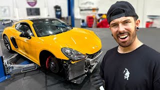 FIXING MY WRECKED PORSCHE CAYMAN S AGAIN [upl. by Schmitt]