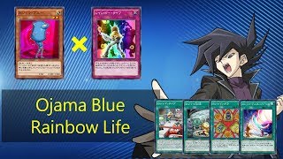 YuGiOh Duel Links Ojama Blue × Rainbow Life combo [upl. by Darryn380]