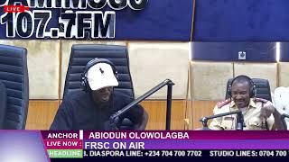 FRSC ON AIR WITH ABIODUN OLOWOLAGBA [upl. by Akimet597]