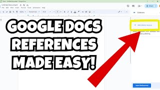 How to add references in Google Docs Step By Step 2024 [upl. by Cramer166]