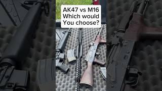 AK47 vs M16 military gunshooting [upl. by Folger]