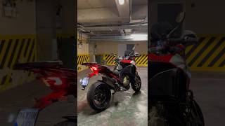 Multistrada V4 Pikes Peak Akrapovic Cold Startmotorcycle multistrada ducati motovlog [upl. by Affrica29]