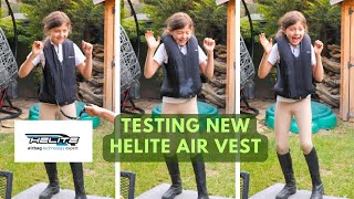 HELITE AIR VEST TEST  Testing the Helite Horse Riding Air Vest Hilarious Dad Cameo [upl. by Aynna]