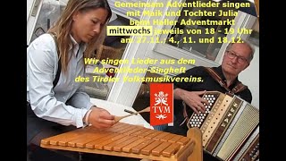 Advendliedersingen am Haller Adventmarkt 2711 4  11  1812 und am Bergisel 8  22 12 2024 [upl. by Kella]