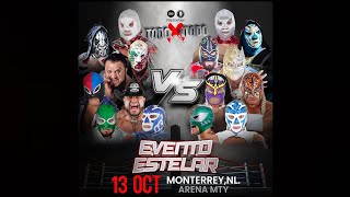 Hijo del Santo Torneo de Dinastías  Santo jr LA Park Dr Wagner Jr Bobby Lee jr Huracan Ramirez [upl. by Delmor]