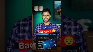 SBI credit card bad news  SBI card devaluation  SBI card will be charged shorts [upl. by Nirok609]