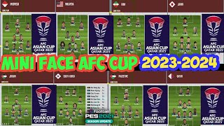 PES 2021 FOOTBALL LIFE 24 MINIFACES PACK AFC ASIAN CUP QATAR 2023 [upl. by Gram]