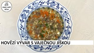 Hovězí vývar s vaječnou jíškou  Josef Holub [upl. by Velda]