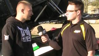 OntarioOvalcom with Scott Kreutter Sprint Car driver at Ohsweken [upl. by Ehud553]