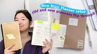 New MUJI Journal setup  old and new planner flip through ☘︎ Shiyan Chen [upl. by Abigale]