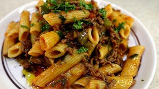 Pasta con Carne Molida FÁCIL y RÁPIDA para Toda la Familia [upl. by Hwu]