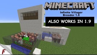 Minecraft 18  19  110 Infinite Villager Breeder [upl. by Rennug]