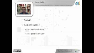 18  Données de survie ou censurées [upl. by Aihsenet]