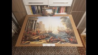 Anatolian Puzzle 3000 Piece Liman Seaport with the Embarkation of St Ursula [upl. by Rolandson208]