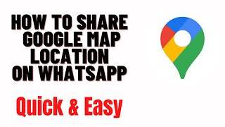 how to send location from google maps to whatsapphow to share google map location on whatsapp [upl. by Reseta]