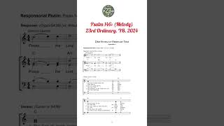 Psalm 146 Response Melody 23rd Ordinary YB2024 tutorial christiancalendar music liturgia [upl. by Betta]