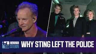 Why Sting Left the Police 2016 [upl. by Ahsener535]