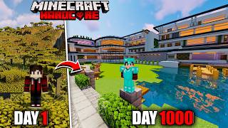 minecraft 1000 days  minecraft hardcore series in hindi [upl. by Schnapp]