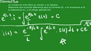 Ecuación diferencial de un circuito RL [upl. by Nolyk]