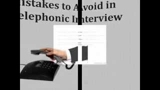 Tips on Telephone Interview [upl. by Lledyr218]