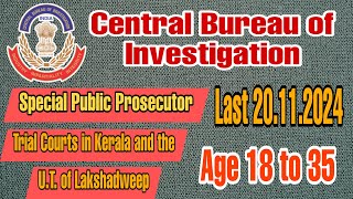 CBI Recruitment 2024  The Central Bureau of Investigation CBI  Dgree is most 🫡 [upl. by Namaj]