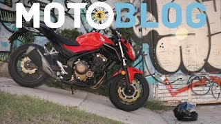 Review Honda CB 500F  Test Ride Motoblog Argentina [upl. by Armando]