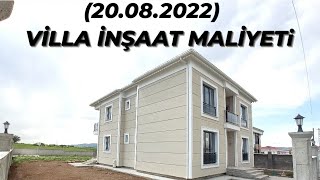 GÜNCEL VİLLA MALİYETİ 20082022  kaba inşaat maliyeti bahçe duvar maliyetiısı yalıtım maliyeti [upl. by Porett861]