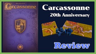 Carcassonne 20th Anniversary  Board Game Review [upl. by Ffirahs]