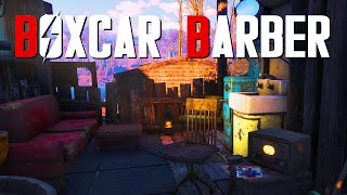 Fallout 4 Settlement Build Boxcar Barber Shop [upl. by Relyks]