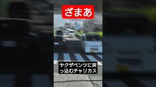 【DQN】イキリダッシュ失敗！ヤクザベンツに突っ込むチャリカス music anime コント automobile 迷惑運転 事故 取り締まり bgm 警察 事故車 [upl. by Mij95]