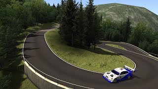 BMW E36 Judd V8 Mod External View  TrentoBondone Hillclimb  Assetto Corsa Hotlap [upl. by Leakcim93]