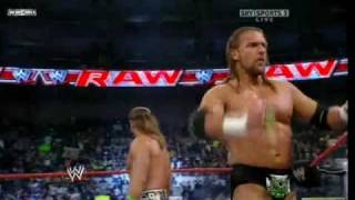 WWE RAW 11162009 DX Vs Chris Jericho amp The Big Show Vs John Cena amp The Undertaker 12 [upl. by Opalina]