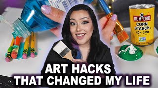 20 LIFE CHANGING Art Hacks That ACTUALLY Work [upl. by Keely415]