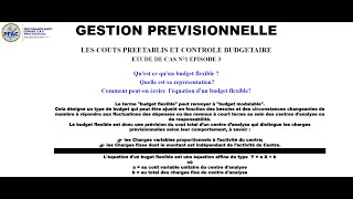 GESTION PREVISIONNELLE LES COÛTS STANDAR OU PREETABLIS CAS 1 Episode 3 LE BUDGET FLEXIBLE [upl. by Juliano]