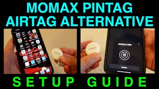 Setup Guide Momax Pintag Tracker Airtag Alternative with Find My on iOS [upl. by Kinna202]