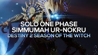 Solo 1 Phase Simmumah w Game Breaking Bug  Trinary Vision Trait Applied to The Eremite Destiny 2 [upl. by Ahterod]