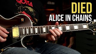 How to Play quotDiedquot by Alice In Chains  Guitar Lesson [upl. by Aneeg]