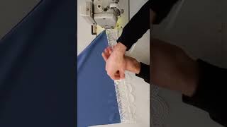 A unique and wonderful tip for beginners in sewing sleeves with lace sewing [upl. by Adaminah]