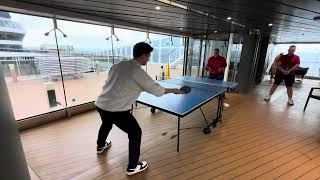 Ping Pong Tournament on MSC Meraviglia Round 9 [upl. by Soule]