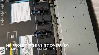 Comparing the HP Proliant dl360 g8 to the dl360 g7 review and visual overview [upl. by Oneladgam151]